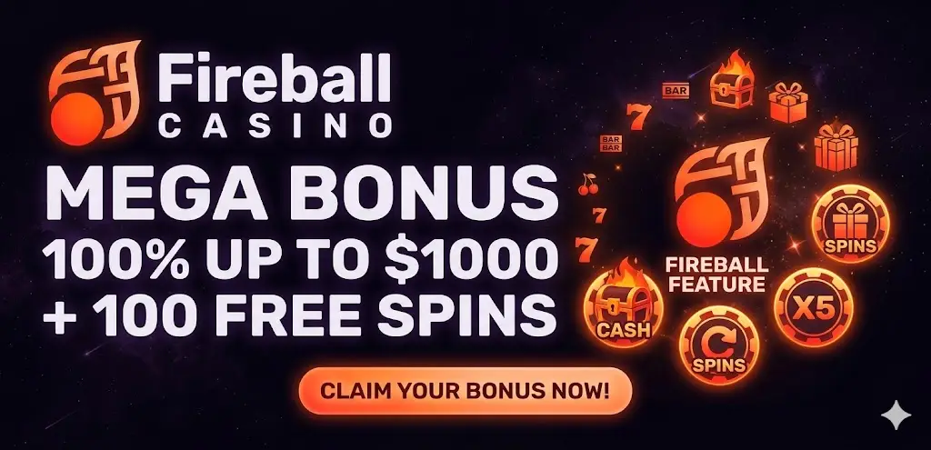 Fireball Casino üdvözlő bónusz