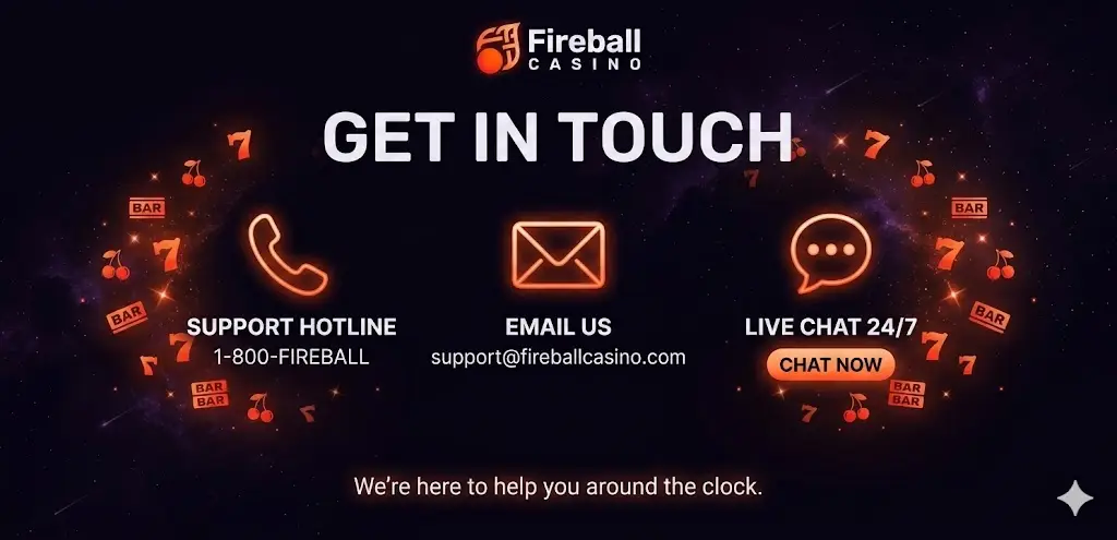 Kapcsolat — Fireball Casino